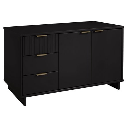 Manhattan Comfort Granville 55.07 Sideboard in Black SB-5002